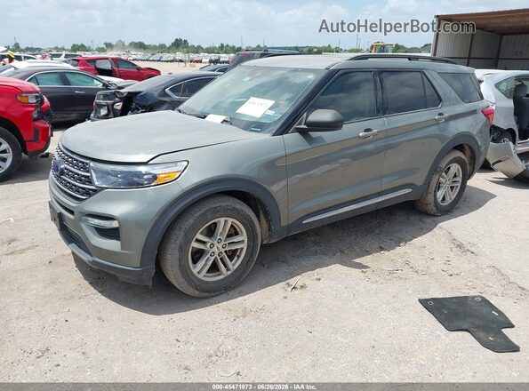 1FMSK7DH4LGC45354 2020 FORD EXPLORER Зеленый Передняя левая четверть