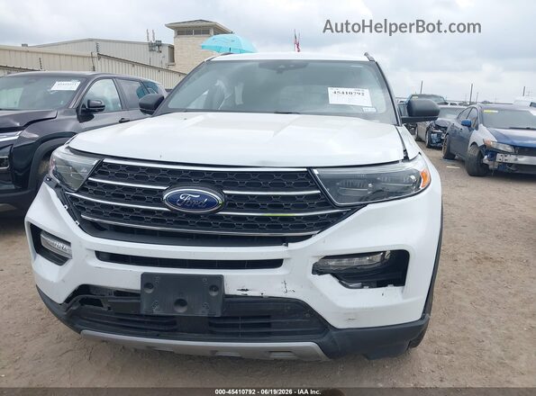 1FMSK7DH4LGC79424 2020 FORD EXPLORER White Вид щитка приладів