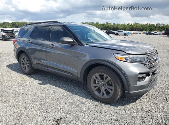 1FMSK7DH4MGB28732 2021 FORD EXPLORER Gray Передня права чверть