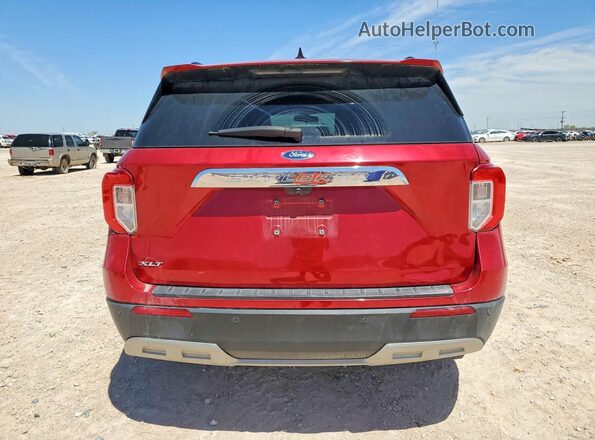 1FMSK7DH4MGB88283 2021 FORD EXPLORER Коричневый Вид сзади