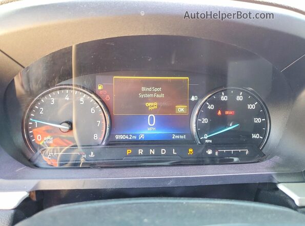 1FMSK7DH4MGB88283 2021 FORD EXPLORER Коричневый Вид щитка приборов