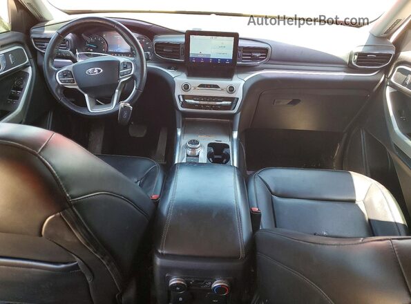 1FMSK7DH4MGB88283 2021 FORD EXPLORER Коричневый Вид панели приборов