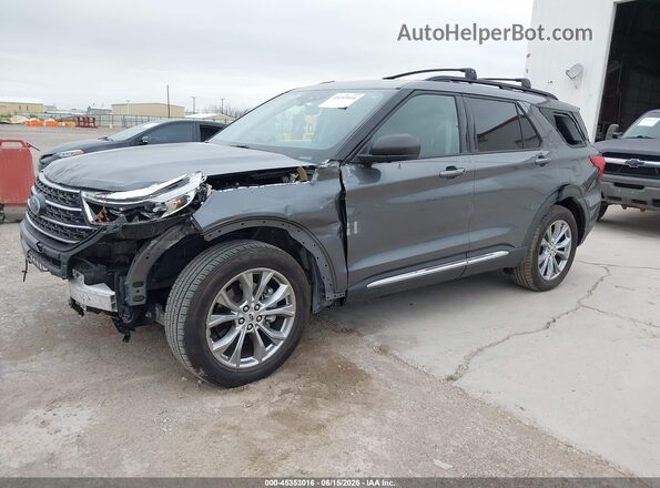 1FMSK7DH4MGB96058 2021 FORD EXPLORER Gray Przód lewy