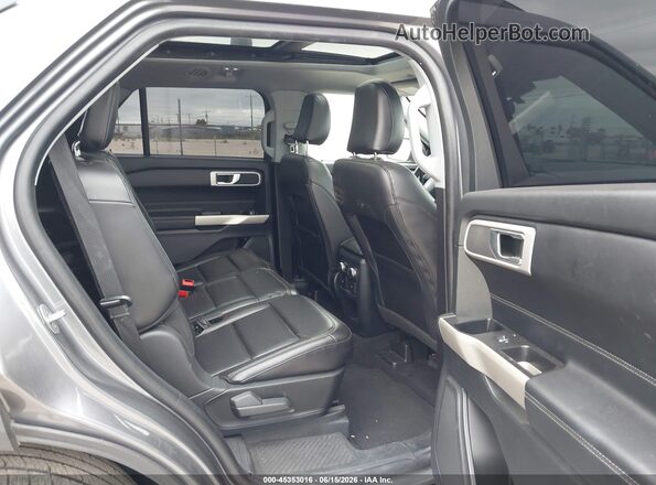 1FMSK7DH4MGB96058 2021 FORD EXPLORER Gray Widok naklejki z numerem VIN