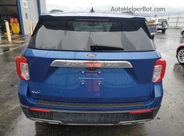 1FMSK7DH4NGB06974 2022 FORD EXPLORER Blue Rear view