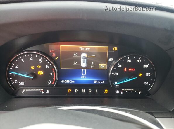 1FMSK7DH4NGB06974 2022 FORD EXPLORER Blue Instrument cluster view