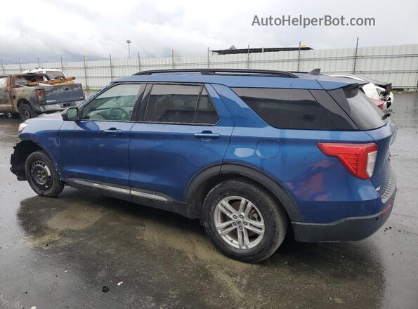 1FMSK7DH4NGB06974 2022 FORD EXPLORER Blue Rear left