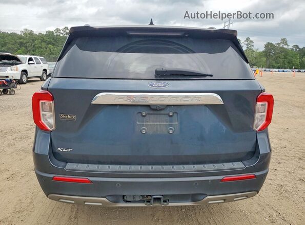 1FMSK7DH4NGC01390 2022 FORD EXPLORER Синий Вид сзади