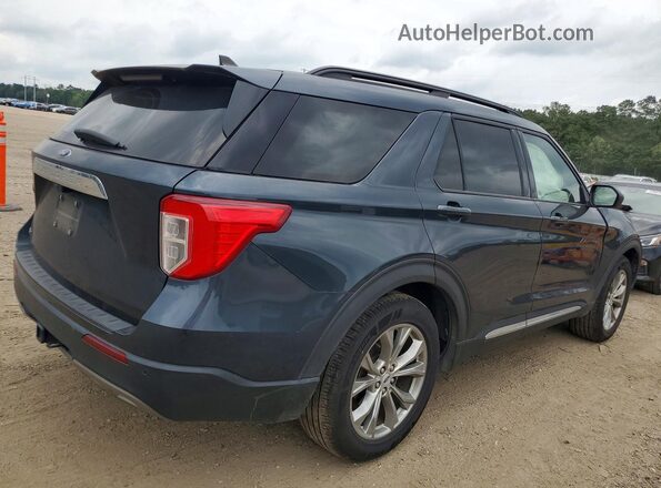 1FMSK7DH4NGC01390 2022 FORD EXPLORER Синий Задняя правая четверть