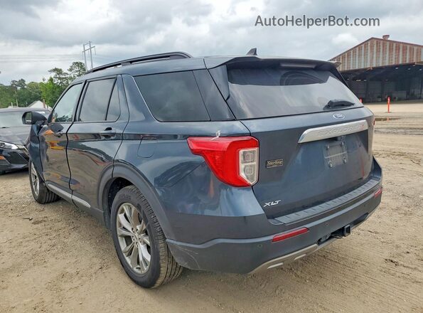 1FMSK7DH4NGC01390 2022 FORD EXPLORER Синий Задняя левая четверть