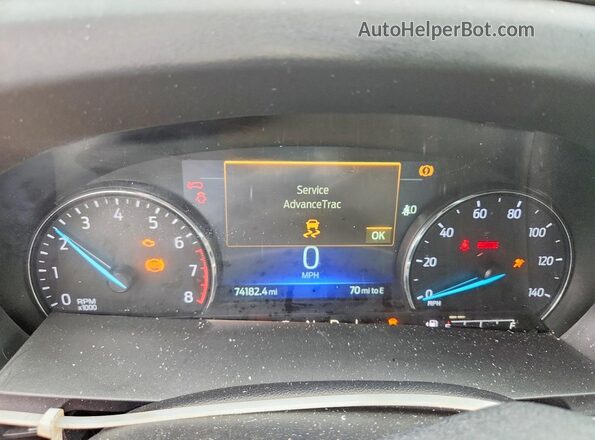 1FMSK7DH4NGC01390 2022 FORD EXPLORER Синий Вид щитка приборов