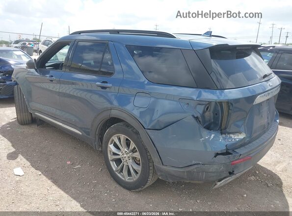 1FMSK7DH5LGB04275 2020 FORD EXPLORER Синий Задняя левая четверть