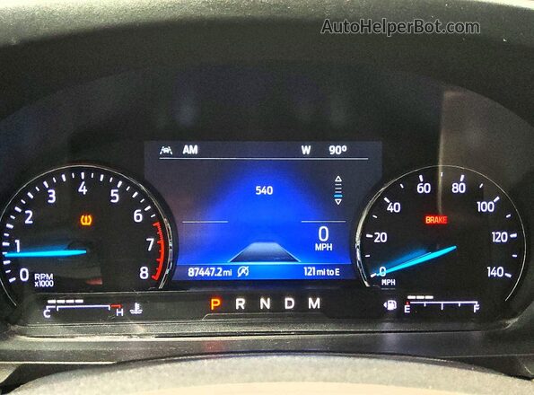 1FMSK7DH5LGC82333 2020 FORD EXPLORER Red Instrument cluster view