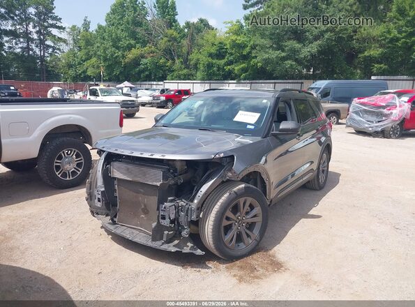 1FMSK7DH5MGA61199 2021 FORD EXPLORER Gray Передня ліва чверть