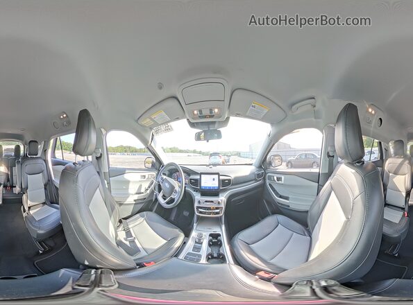 1FMSK7DH5NGB27073 2022 FORD EXPLORER Серебряный Панорамный вид салона 360°