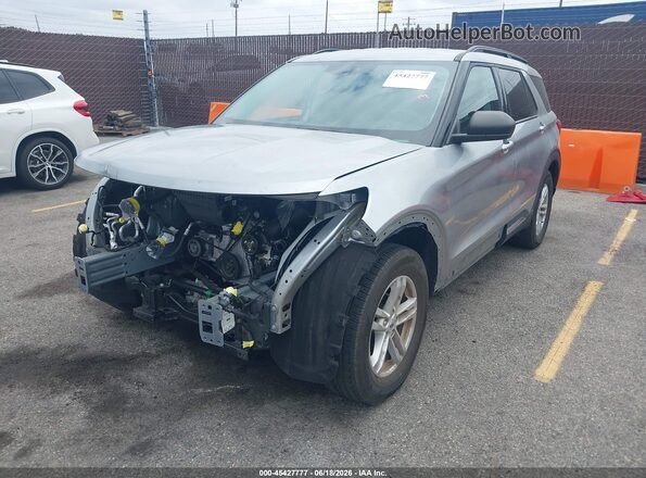 1FMSK7DH5PGC39620 2023 FORD EXPLORER Silver წინა მარცხენა ხედი სამი მეოთხედიდან