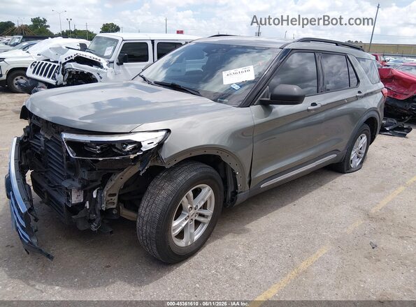 1FMSK7DH6LGC28698 2020 FORD EXPLORER Green წინა მარცხენა ხედი სამი მეოთხედიდან