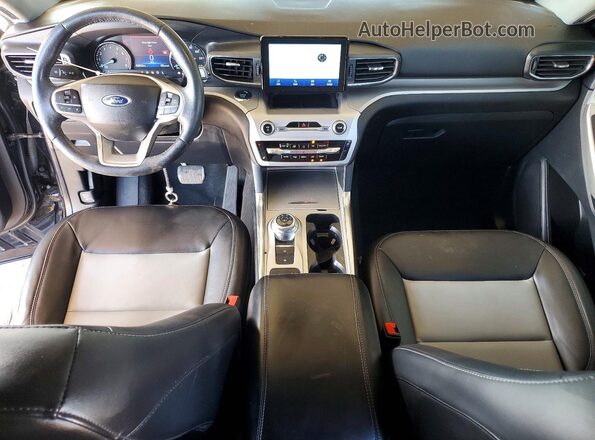 1FMSK7DH6NGA83617 2022 FORD EXPLORER Black წინა პანელის ხედი