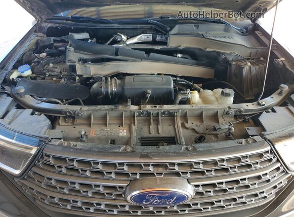 1FMSK7DH6NGA83617 2022 FORD EXPLORER Black ძრავის განყოფილების ხედი
