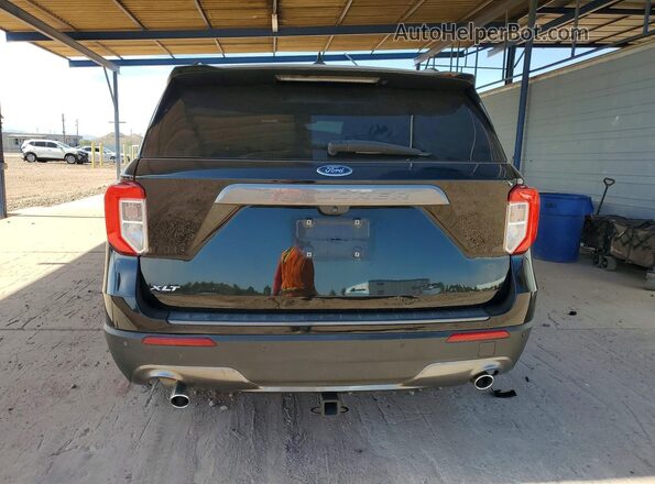 1FMSK7DH6NGA83617 2022 FORD EXPLORER Black უკანა ხედი