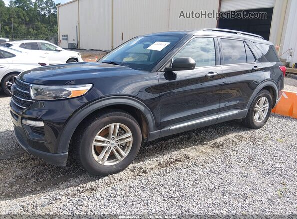 1FMSK7DH6PGB29420 2023 FORD EXPLORER Black Առջևի ձախ երեք քառորդ տեսարան