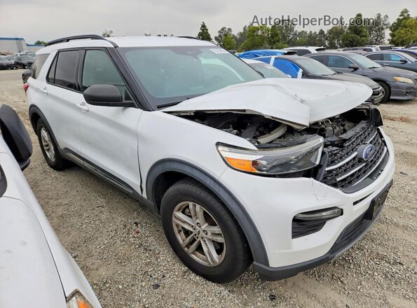 1FMSK7DH7LGA54883 2020 FORD EXPLORER Белый Передняя правая четверть