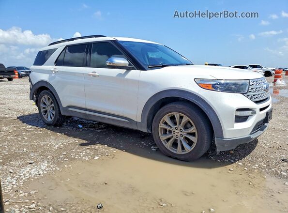 1FMSK7DH7LGC27950 2020 FORD EXPLORER Белый Передняя правая четверть