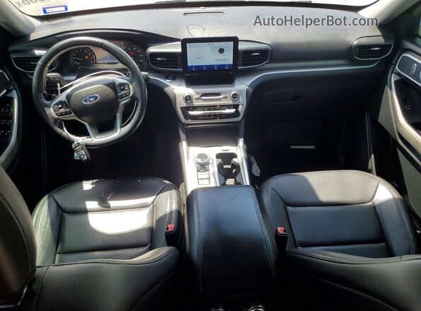 1FMSK7DH7LGC27950 2020 FORD EXPLORER Белый Вид панели приборов