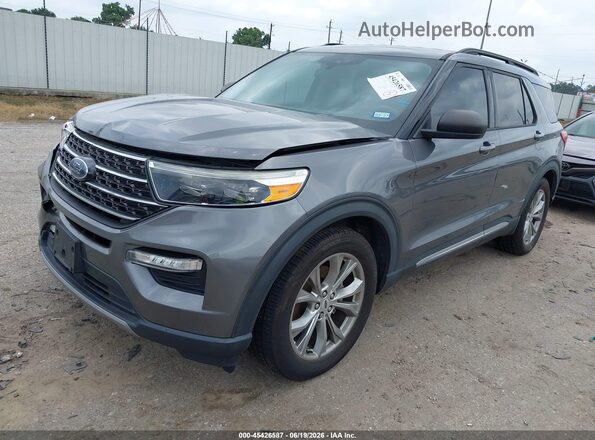 1FMSK7DH8MGA81835 2021 FORD EXPLORER Серый Передняя левая четверть
