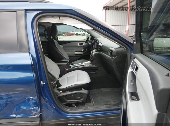 1FMSK7DH8MGB31715 2021 FORD EXPLORER Blue Սալոնի դիմացի տեսք
