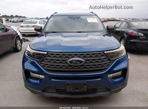 1FMSK7DH8MGB31715 2021 FORD EXPLORER Blue Սարքավորումների վահանակի տեսք