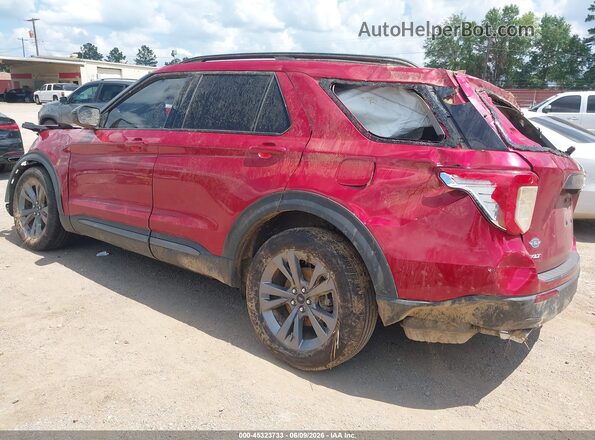 1FMSK7DH8NGA06201 2022 FORD EXPLORER Red Задня ліва чверть