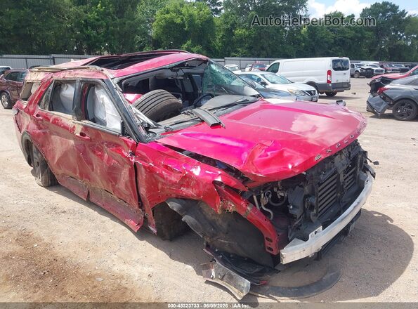 1FMSK7DH8NGA06201 2022 FORD EXPLORER Red Вид панелі приладів