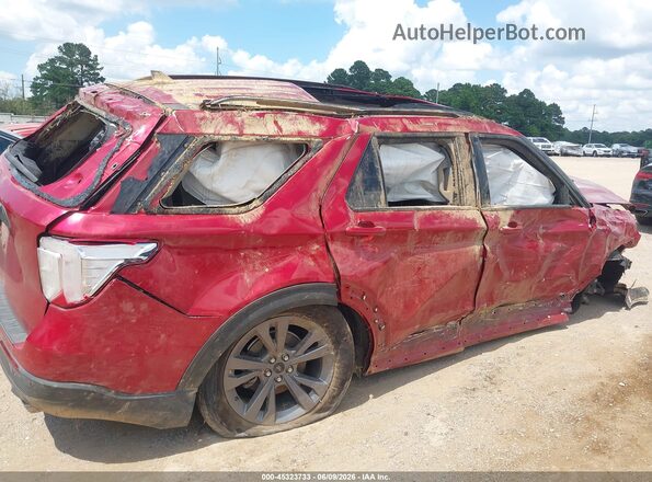1FMSK7DH8NGA06201 2022 FORD EXPLORER Red Вид щитка приладів