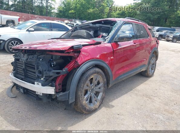 1FMSK7DH8NGA06201 2022 FORD EXPLORER Red Вид спереду