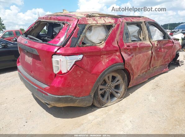 1FMSK7DH8NGA06201 2022 FORD EXPLORER Red Задня права чверть