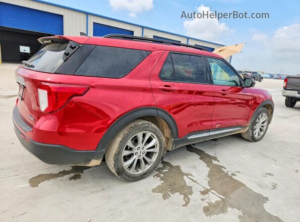 1FMSK7DH8NGA21474 2022 FORD EXPLORER Red Tył prawy