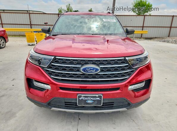 1FMSK7DH8NGA21474 2022 FORD EXPLORER Red Widok z przodu