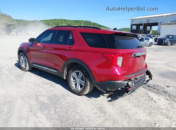1FMSK7DH8NGB66868 2022 FORD EXPLORER Maroon უკანა მარცხენა
