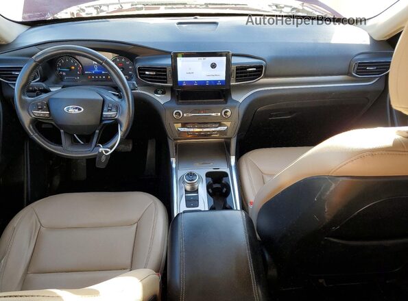 1FMSK7DH9LGA80711 2020 FORD EXPLORER Red წინა პანელის ხედი