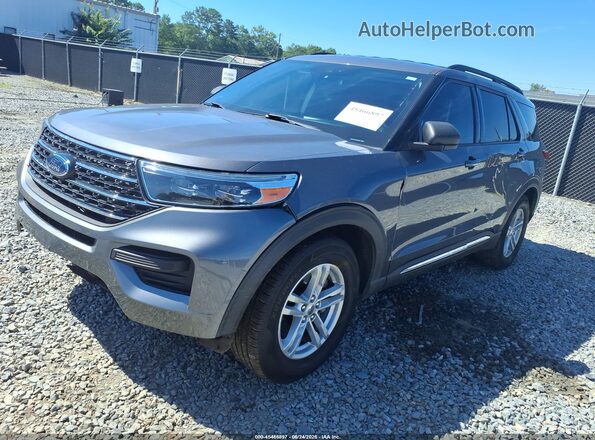 1FMSK7DH9MGC49871 2021 FORD EXPLORER Gray Առջևի ձախ երեք քառորդ տեսարան