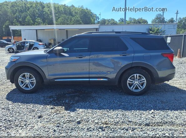 1FMSK7DH9MGC49871 2021 FORD EXPLORER Gray Սալոնի 360 աստիճան տեսք