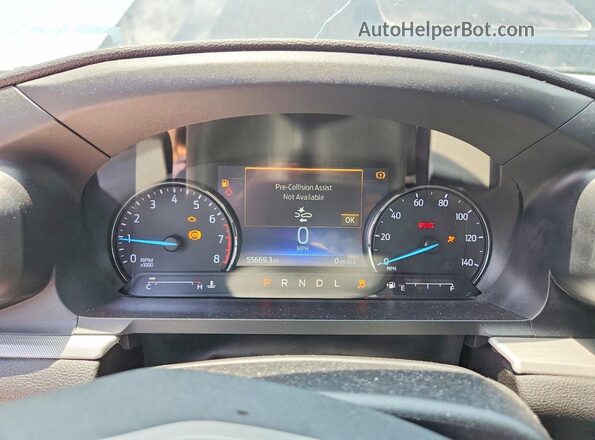 1FMSK7DH9NGC29637 2022 FORD EXPLORER Black Instrument cluster view