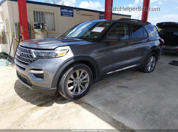 1FMSK7DH9PGB79809 2023 FORD EXPLORER Gray Передня ліва чверть