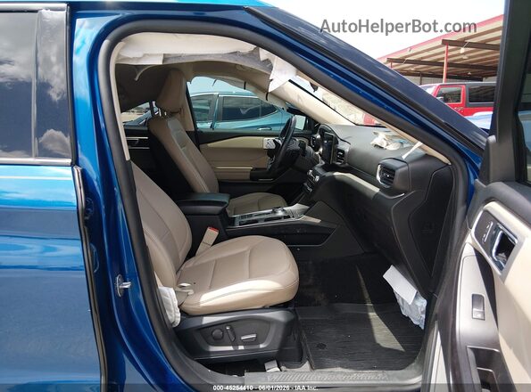 1FMSK7DHXLGA52772 2020 FORD EXPLORER Blue Front interior view