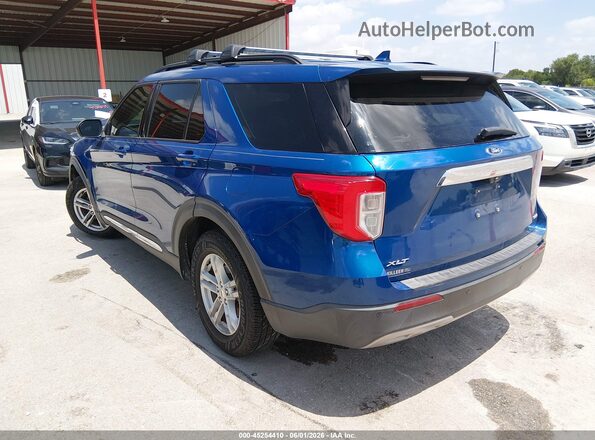 1FMSK7DHXLGA52772 2020 FORD EXPLORER Blue Rear left
