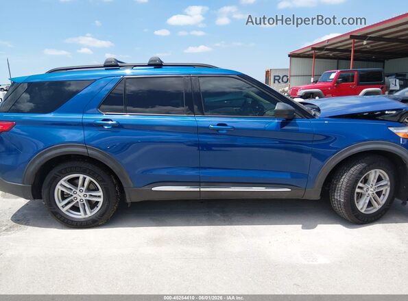 1FMSK7DHXLGA52772 2020 FORD EXPLORER Blue Rear interior view