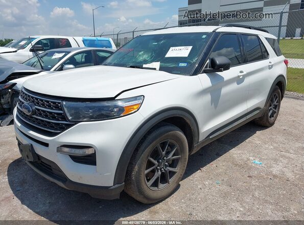 1FMSK7DHXLGC80111 2020 FORD EXPLORER White Vista tres cuartos delantera izquierda