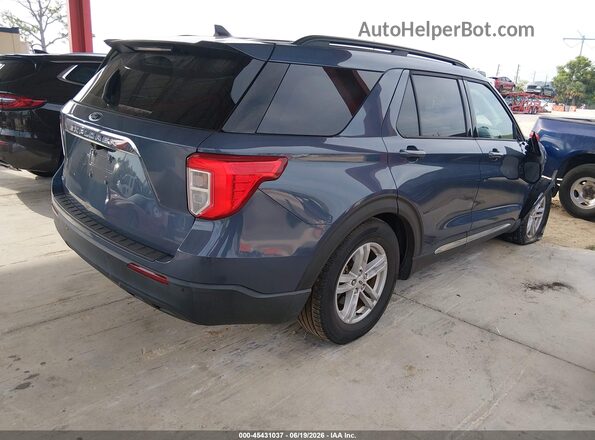 1FMSK7DHXMGA68181 2021 FORD EXPLORER Blue Trasero derecho