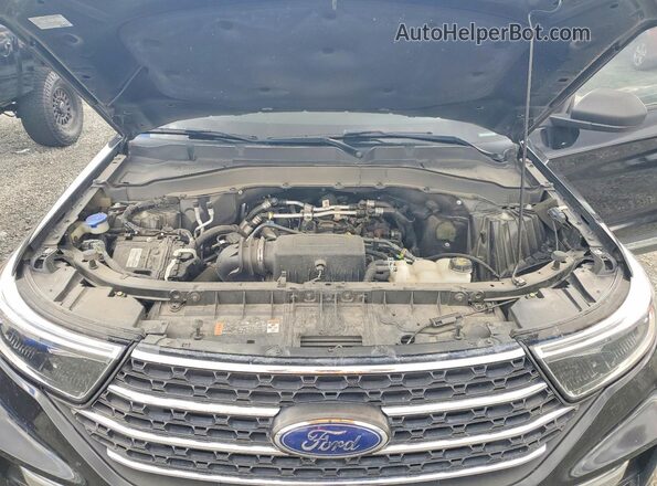 1FMSK7DHXNGA29527 2022 FORD EXPLORER Black Vista del compartimento del motor